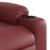 vidaXL Fauteuil inclinable &eacute;lectrique rouge bordeaux similicuir