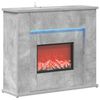 vidaXL Chemin&eacute;e avec ruban LED B&eacute;ton 63 x 20 x 54,5 cm