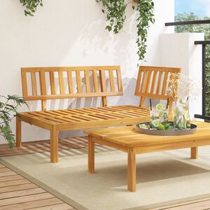 vidaXL Canap&eacute; d'angle palette de jardin bois massif d'acacia
