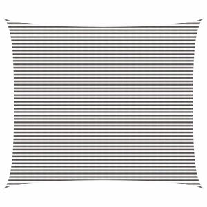 vidaXL Voile d'ombre Gris clair et blanc 6 x 7 m HDPE