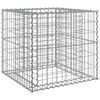 vidaXL Panier de gabions argent&eacute; 70x70x65 cm fer galvanis&eacute;