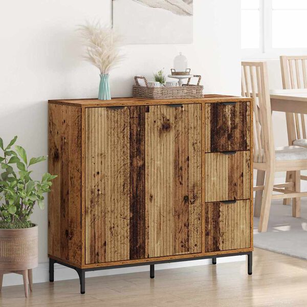 vidaXL Buffet Bois ancien 89,5 x 33 x 82 cm Bois d'ing&eacute;nierie