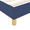 vidaXL Sommier à lattes de lit avec matelas Bleu 100x200 cm Tissu