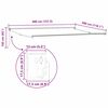 vidaXL Auvent R&eacute;tractable Rouge et Blanc 400 &times; 300 cm