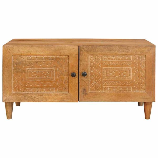 vidaXL Table basse Marron Clair 80 x 50 x 40 cm Bois d'acacia massif