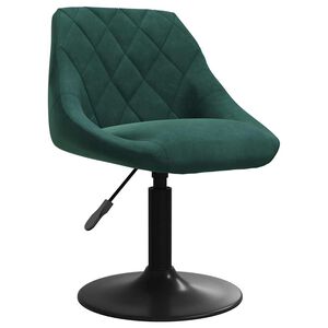 vidaXL Tabouret de bar Vert fonc&eacute; Velours