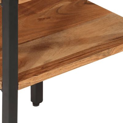 vidaXL Table d’appoint 35x35x45 cm bois massif d'acacia et fer