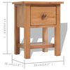 vidaXL Tables de chevet 2 pcs 36x30x47 cm bois de chêne massif