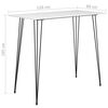 vidaXL Table de bar Blanc 120x60x105 cm