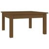 vidaXL Table basse Marron miel 55x55x30 cm Bois massif de pin