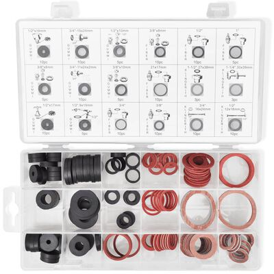 Assortiment de joints toriques en caoutchouc pour plomberie, Kits