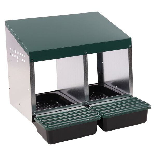 FLAMINGO Nichoir d'int&eacute;rieur avec 2 nids Julie Vert