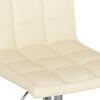 vidaXL Tabouret de bar Cr&egrave;me Tissu