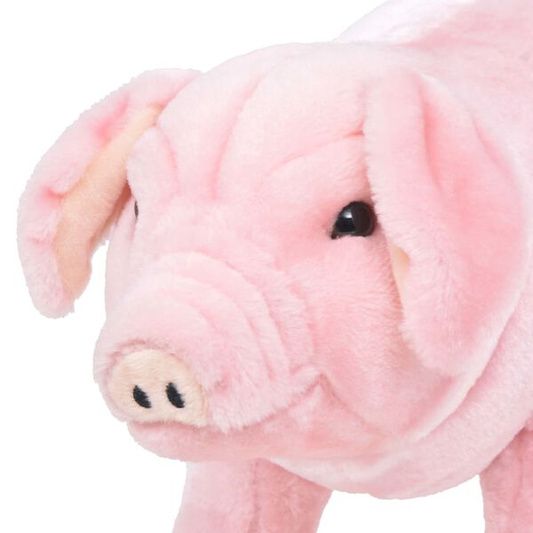 vidaXL Jouet en peluche Cochon rose XXL
