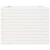 vidaXL Jardini&egrave;re blanc 90x60x45,5 cm bois de pin massif