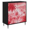 vidaXL Buffet AACHEN Ch&ecirc;ne noir 69 x 33 x 76 cm Bois d'ing&eacute;nierie