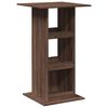 vidaXL Table de bar avec rangement ch&ecirc;ne marron bois d&rsquo;ing&eacute;nierie
