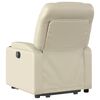 vidaXL Fauteuil inclinable de massage &eacute;lectrique cr&egrave;me similicuir