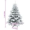 vidaXL Sapin de No&euml;l artificiel avec 150 LED Blanc 150 cm PE et PVC