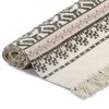 vidaXL Tapis Kilim Coton 160 x 230 cm avec motif Gris/rose
