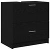 vidaXL Cabinet de salle de bain Ch&ecirc;ne noir 59 x 37 x 59 cm