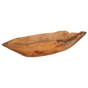 vidaXL Corbeille &agrave; fruits JEPARA Marron Teck 61 x 21 x 11 cm
