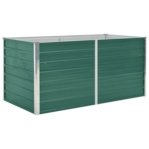 vidaXL Jardini&egrave;re 160 x 80 x 77 cm Acier galvanis&eacute; Vert