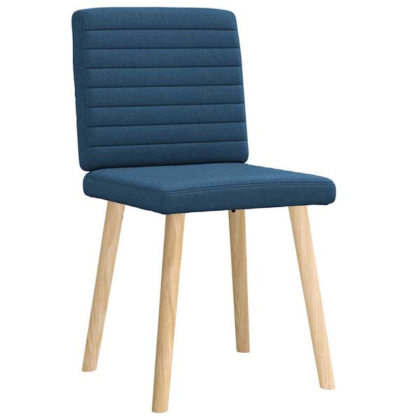 vidaXL Chaises &agrave; manger lot de 2 bleu tissu
