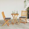 vidaXL Ensemble bistro de jardin 3 pcs Marron Bois d'acacia massif