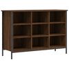 vidaXL Cabinet &agrave; chaussures Ch&ecirc;ne brun 9 compartiments