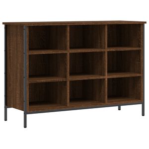 vidaXL Cabinet &agrave; chaussures Ch&ecirc;ne brun 9 compartiments