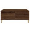 vidaXL Table basse Chêne marron 90x50x36,5 cm Bois d'ingénierie