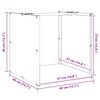 vidaXL Portant de bois chauffage blanc 40x40x40 cm