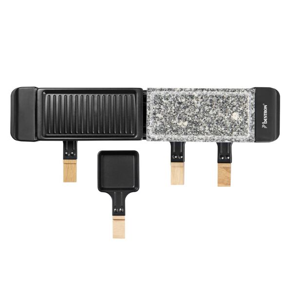 Bestron Gril &agrave; raclette ARG200BW 650 W Bois noir