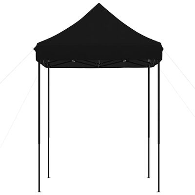 vidaXL Tente de réception pliable escamotable noir 200x200x306 cm