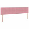 vidaXL Lit de Rangement avec matelas Rose 200 x 200 cm Velours