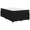vidaXL Cadre de lit avec matelas Noir 120 x 200 cm tissu