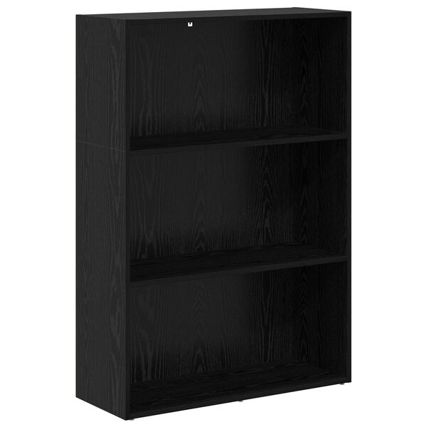 vidaXL &Eacute;tag&egrave;re Ch&ecirc;ne noir 60 x 30 x 76.5 cm Bois d'ing&eacute;nierie