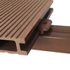 vidaXL Planche de terrasse 6 pcs Marron WPC