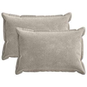 vidaXL Housse de coussin 2 pcs HOUTEN Gris clair 30 x 50 cm
