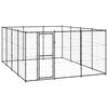vidaXL Chenil ext&eacute;rieur Acier 14,52 m&sup2;