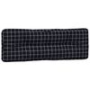 vidaXL Coussins de palette lot de 3 motif &agrave; carreaux noir tissu