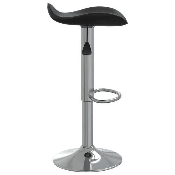 vidaXL Tabouret de bar Noir Acier chromé et cuir artificiel