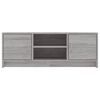 vidaXL Meuble TV sonoma gris 102x30x37,5 cm bois d'ing&eacute;nierie