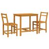 vidaXL Ensemble de balcon 3 pcs bois d'acacia solide