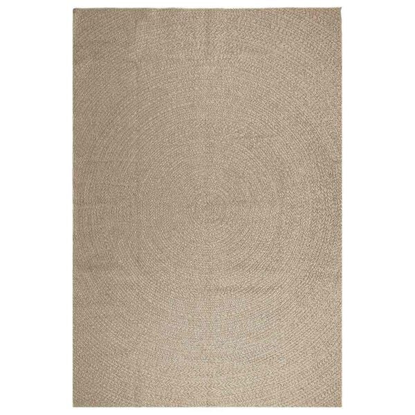 vidaXL Tapis ZIZUR beige 240x340 cm aspect de jute int&eacute;rieur ext&eacute;rieur