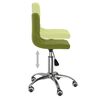 vidaXL Chaises pivotantes &agrave; manger lot de 2 vert clair velours