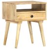 vidaXL Table de chevet 40 x 35 x 50 cm Bois de manguier solide