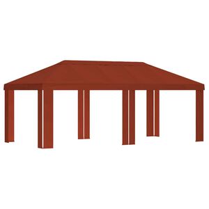 vidaXL Housse de Gazebo 6 x 3 m Terre cuite Polyester 190 gsm