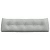 vidaXL Coussin de Dos Gris clair 160 x 24 x 50 cm Velours